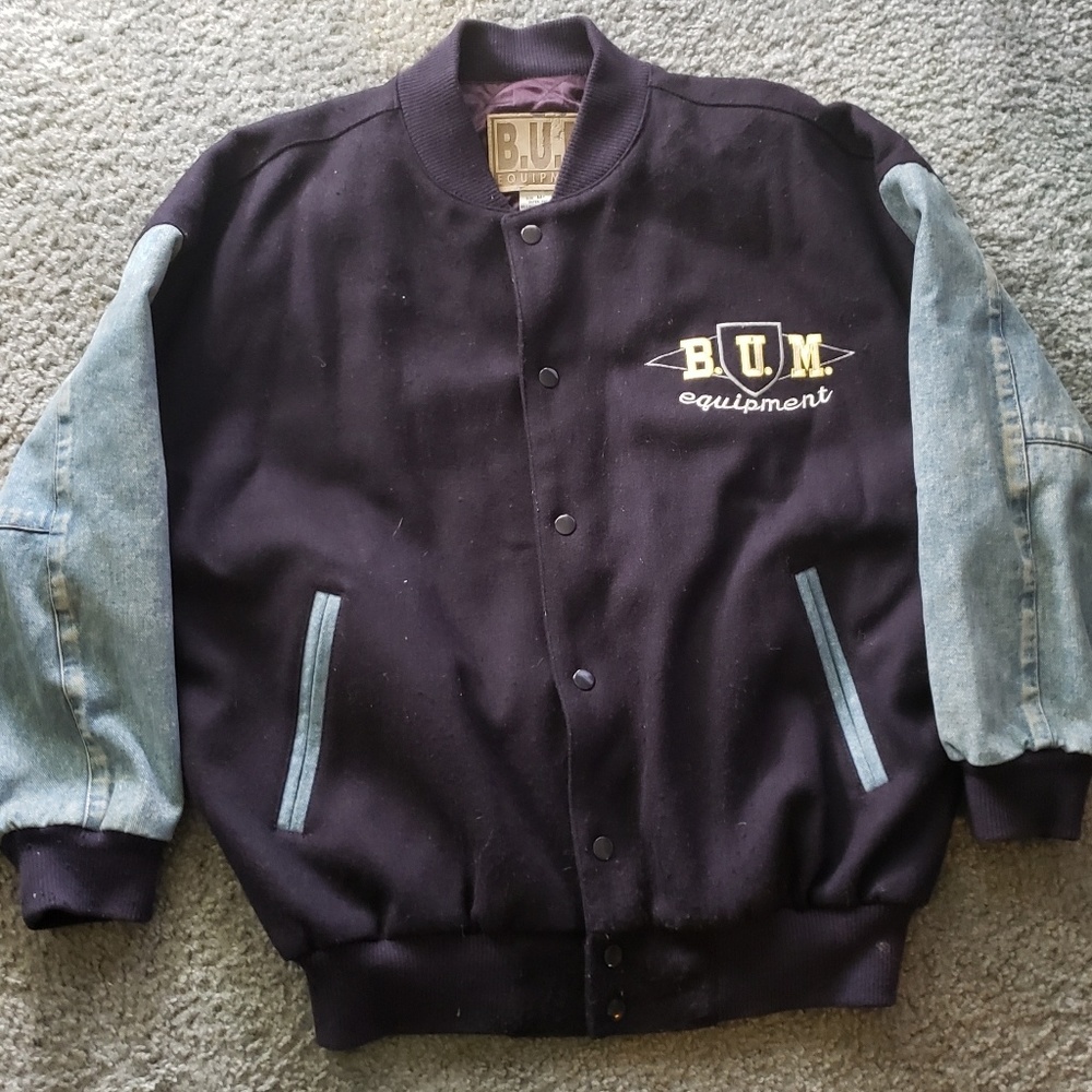 Vintage B. U. M. Equipment Varsity Vacket